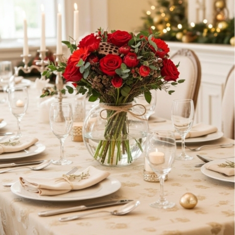 Christmas vase